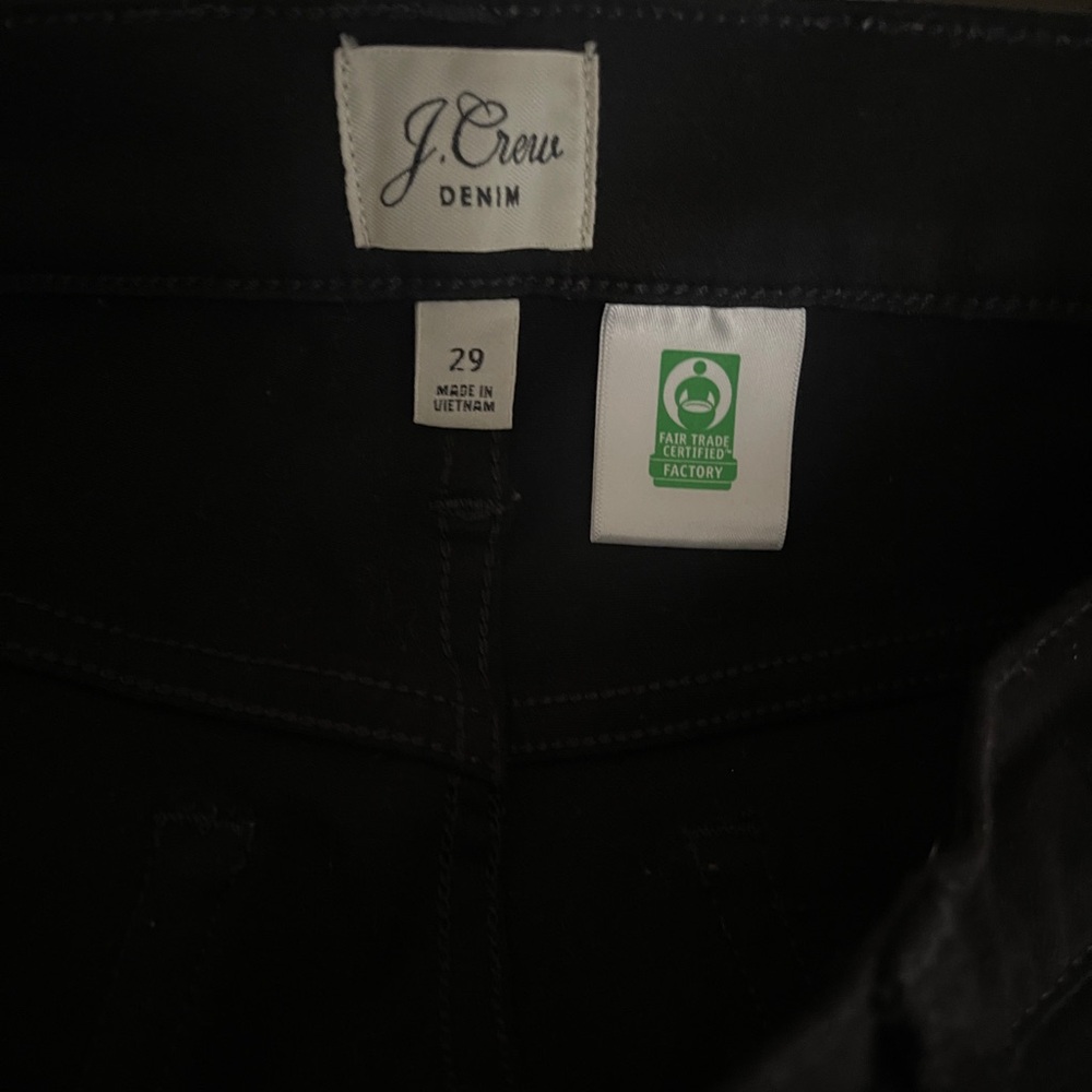 J. Crew Women's Black Toothpick Jeans Size 29 - Picture 4 of 5